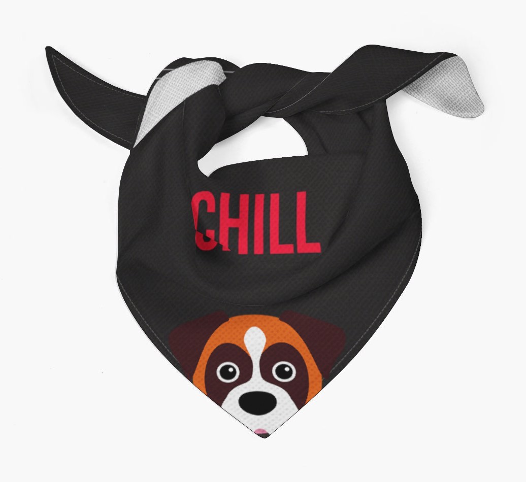 'Chill' - Personalised {breedFullName} Bandana