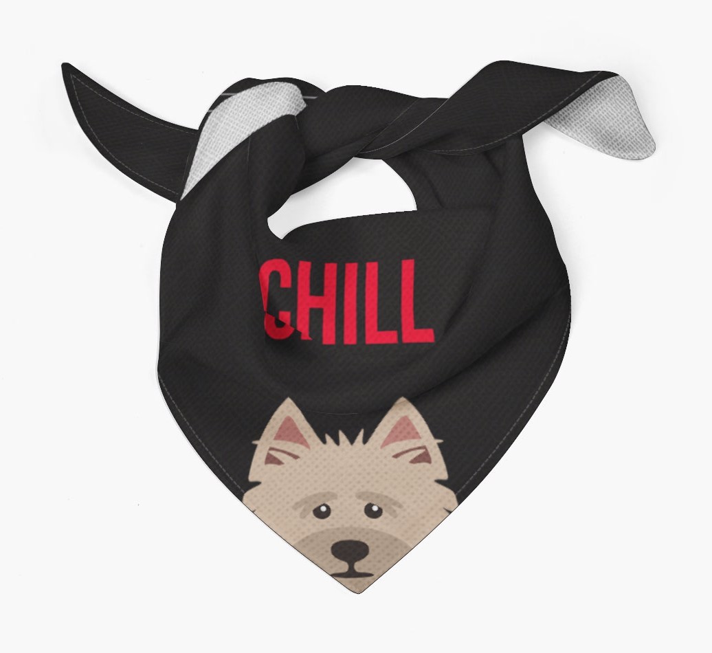 'Chill' - Personalised {breedFullName} Bandana