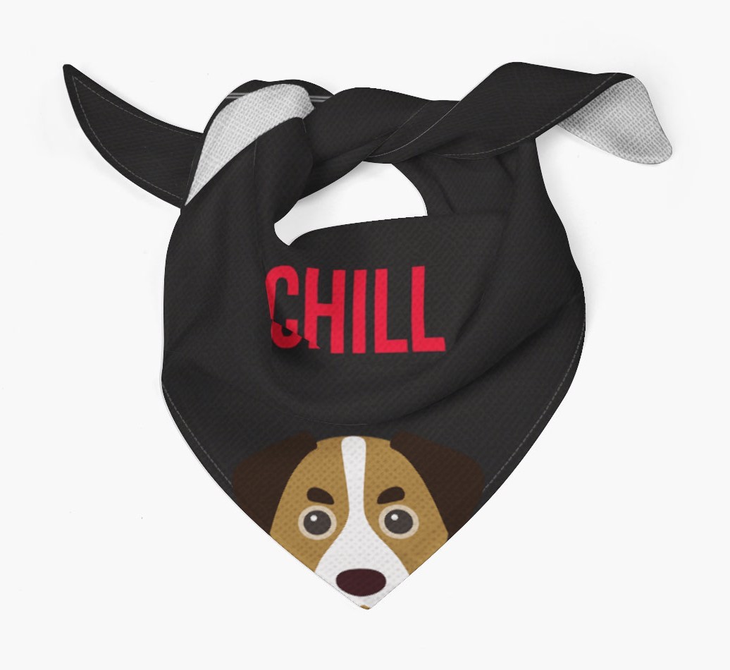 'Chill' - Personalised {breedFullName} Bandana