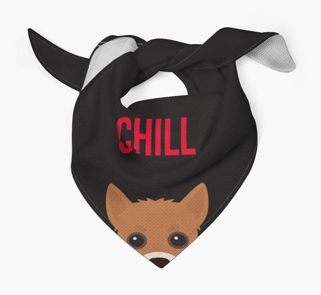 'Chill' - Personalised {breedFullName} Bandana