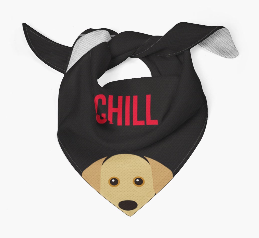 'Chill' - Personalised {breedFullName} Bandana