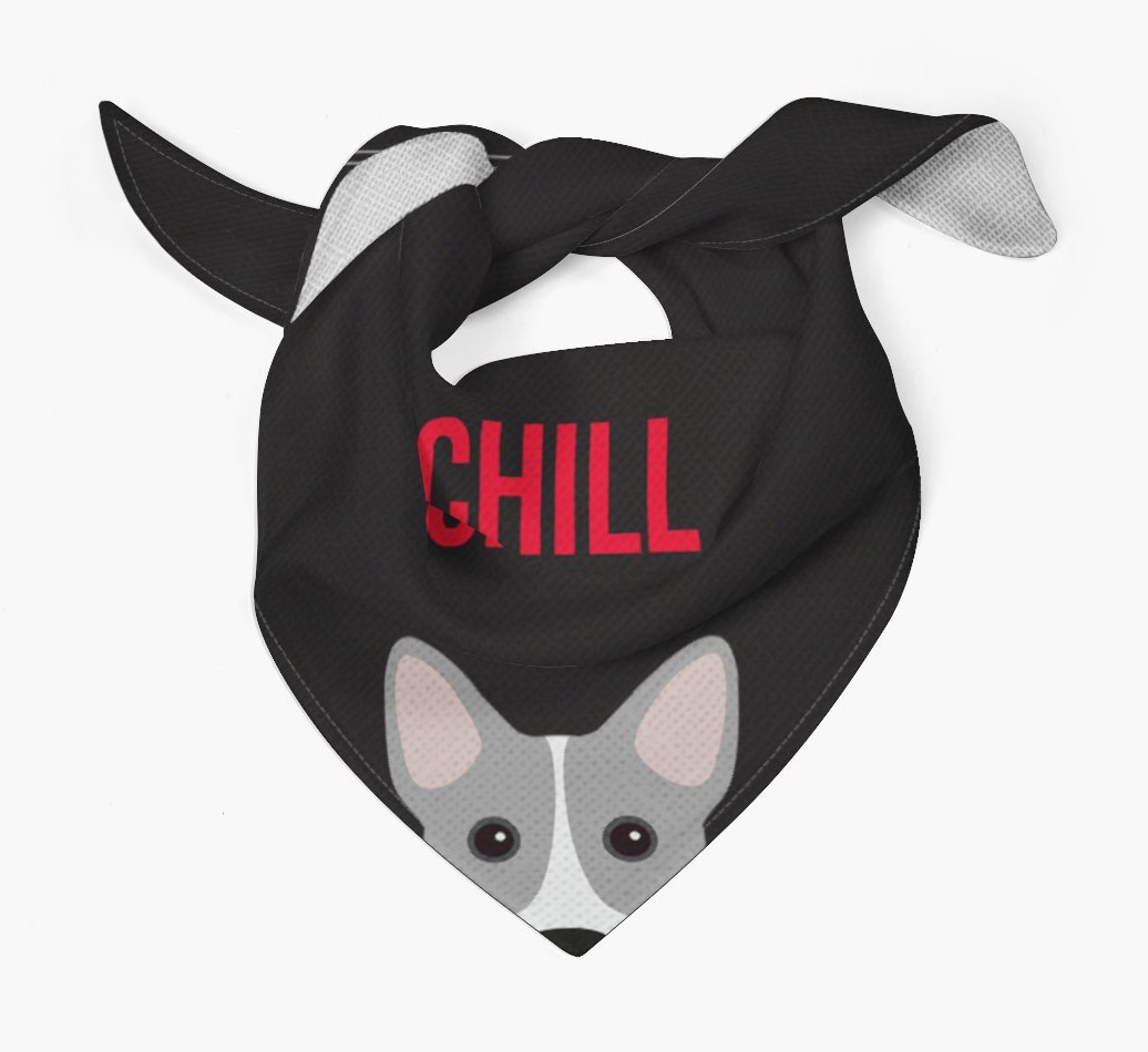 'Chill' - Personalised {breedFullName} Bandana