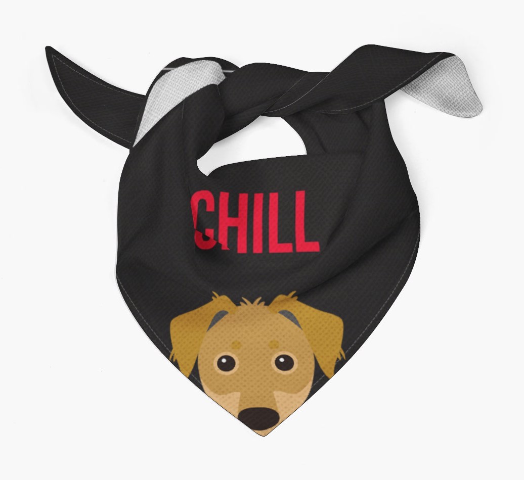 'Chill' - Personalised {breedFullName} Bandana