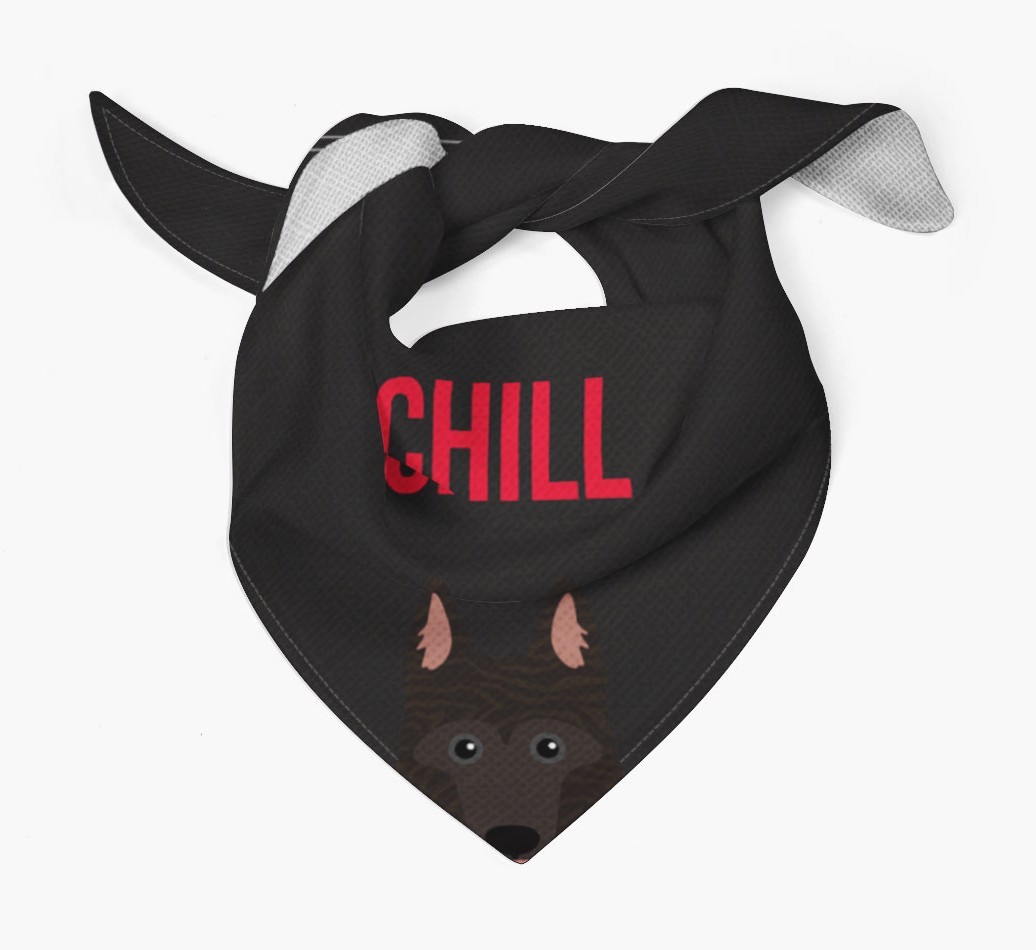 'Chill' - Personalised {breedFullName} Bandana