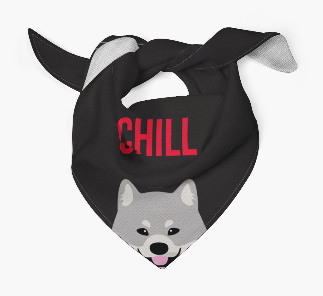 'Chill' - Personalised {breedFullName} Bandana