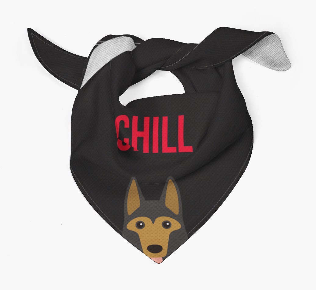 'Chill' - Personalised {breedFullName} Bandana