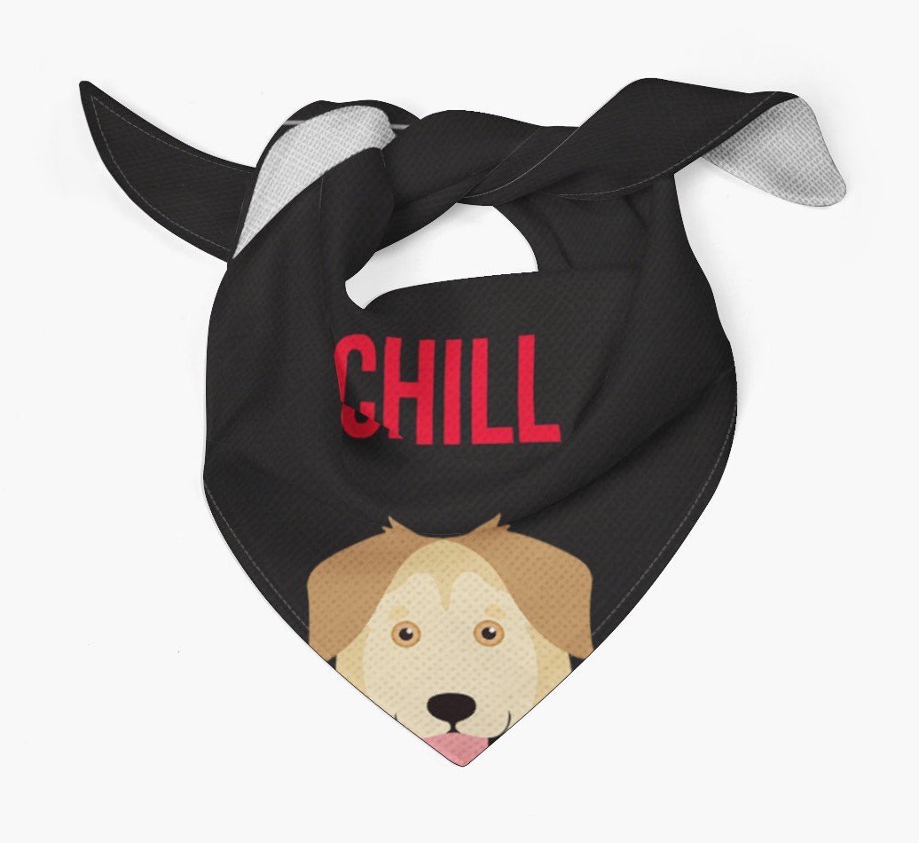 'Chill' - Personalised {breedFullName} Bandana