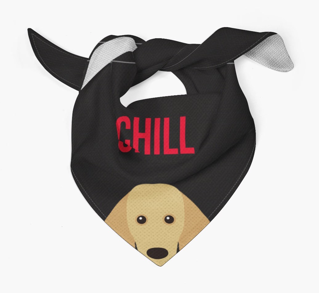 'Chill' - Personalised {breedFullName} Bandana