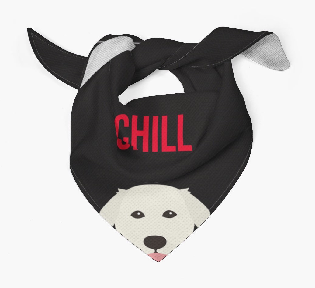 'Chill' - Personalised {breedFullName} Bandana