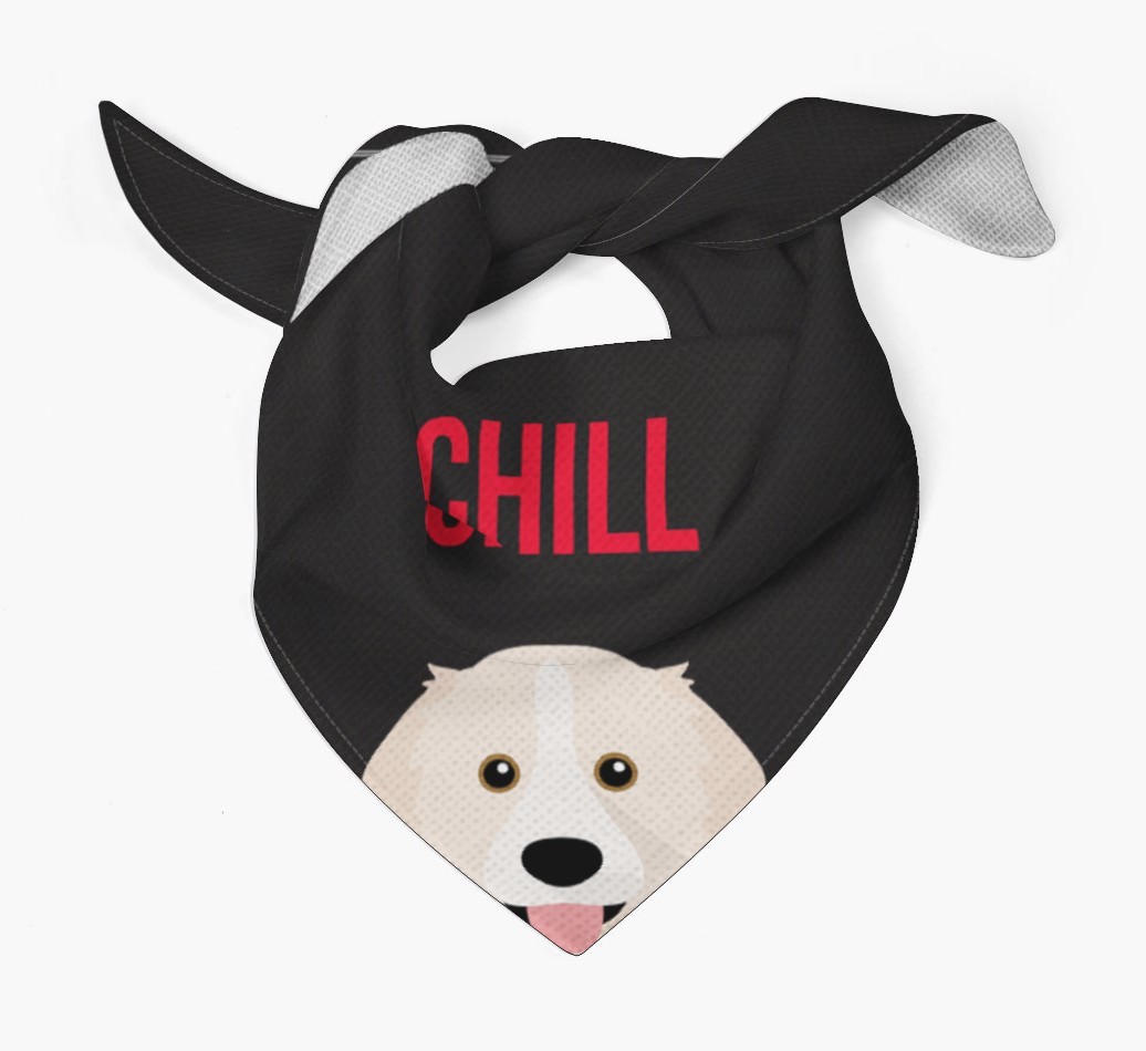 'Chill' - Personalised {breedFullName} Bandana