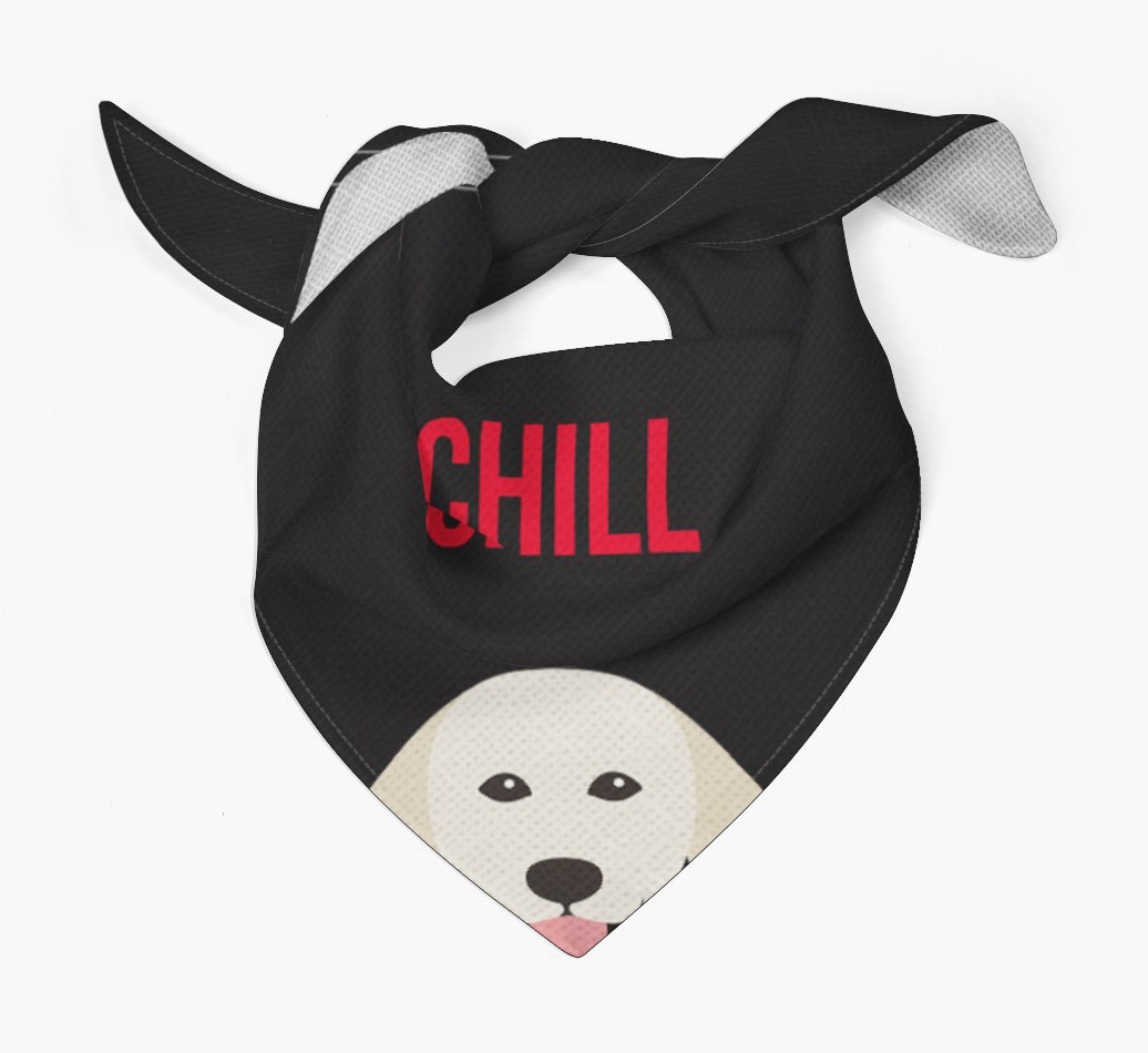 'Chill' - Personalised {breedFullName} Bandana