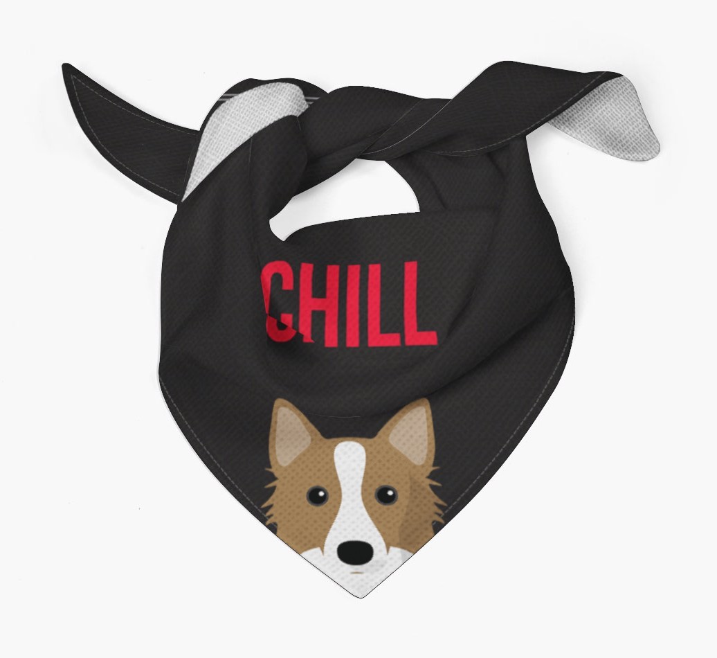 'Chill' - Personalised {breedFullName} Bandana