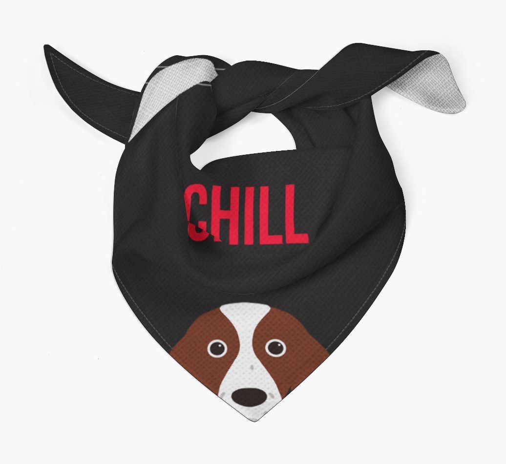 'Chill' - Personalised {breedFullName} Bandana