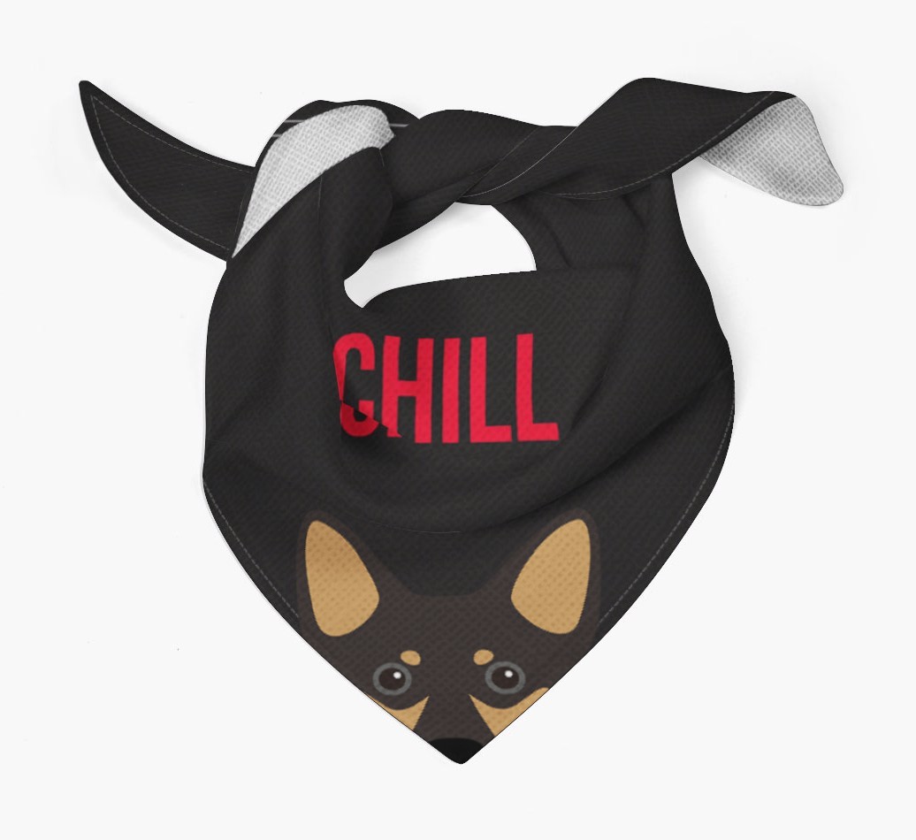 'Chill' - Personalised {breedFullName} Bandana