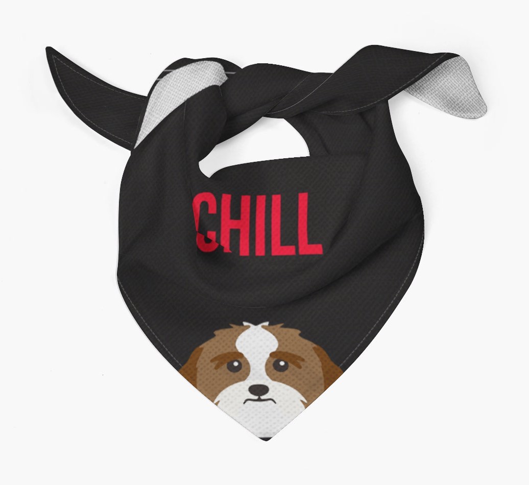 'Chill' - Personalised {breedFullName} Bandana