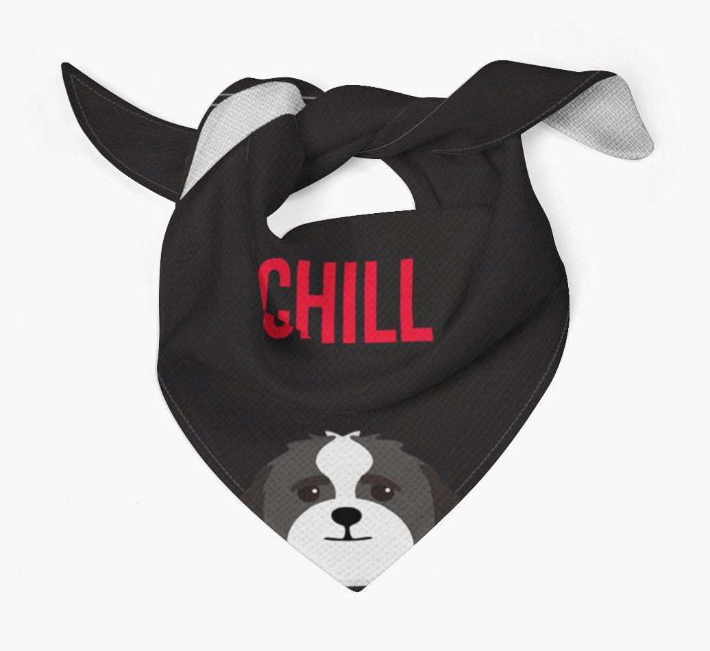 'Chill' - Personalised {breedFullName} Bandana