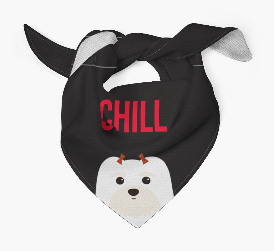 'Chill' - Personalised {breedFullName} Bandana
