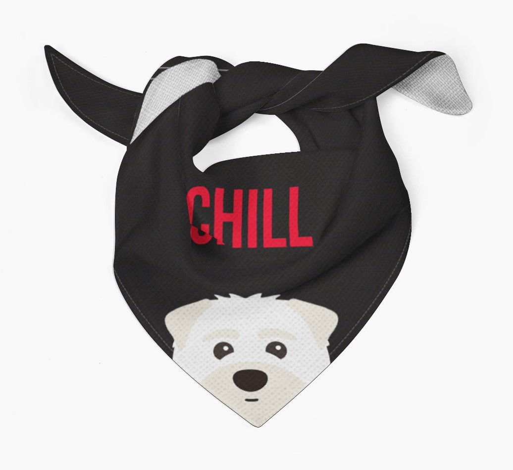 'Chill' - Personalised {breedFullName} Bandana