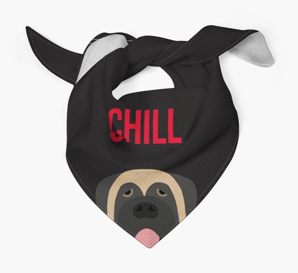 'Chill' - Personalised {breedFullName} Bandana