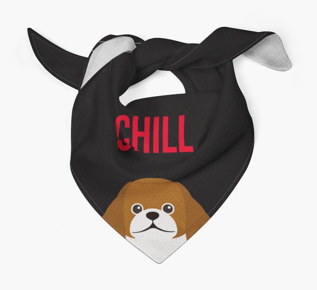 'Chill' - Personalised {breedFullName} Bandana