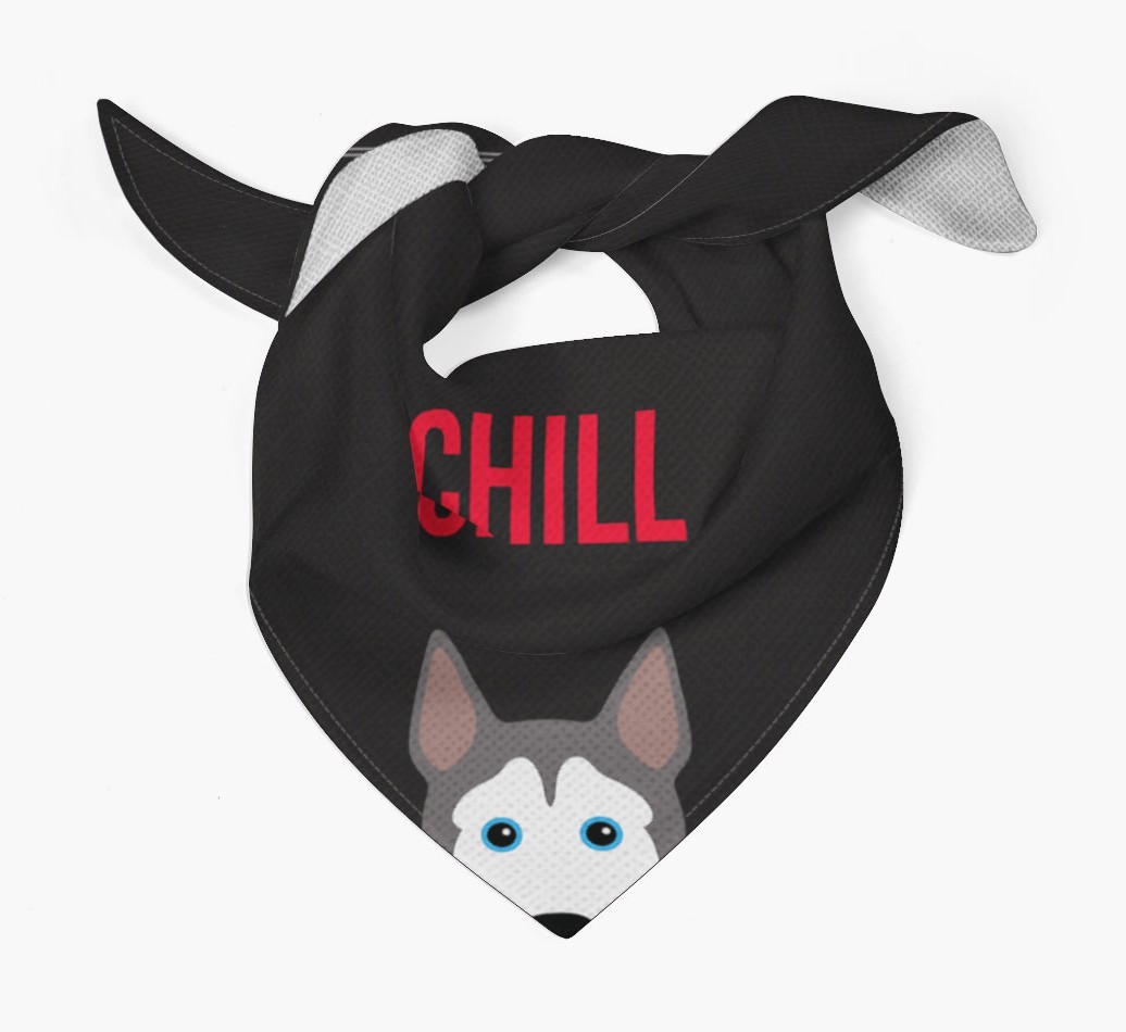 'Chill' - Personalised {breedFullName} Bandana