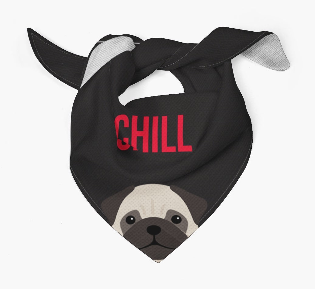 'Chill' - Personalised {breedFullName} Bandana