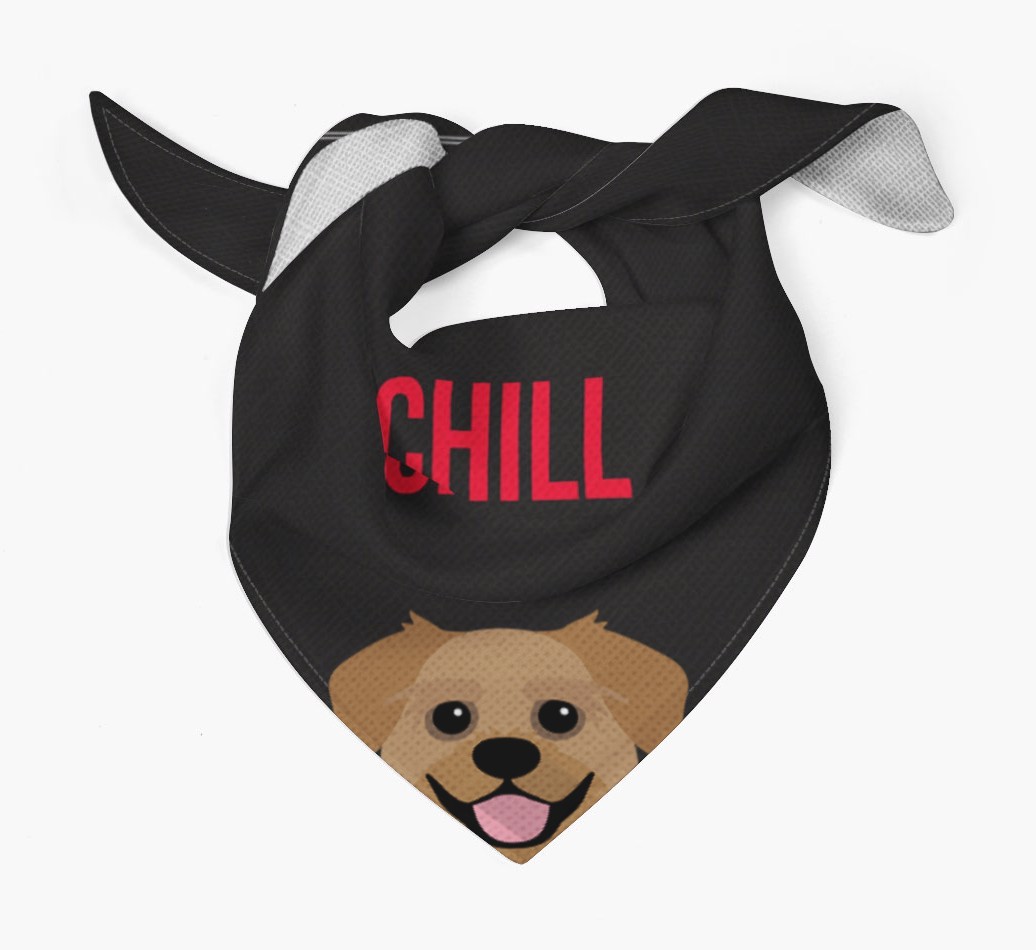 'Chill' - Personalised {breedFullName} Bandana