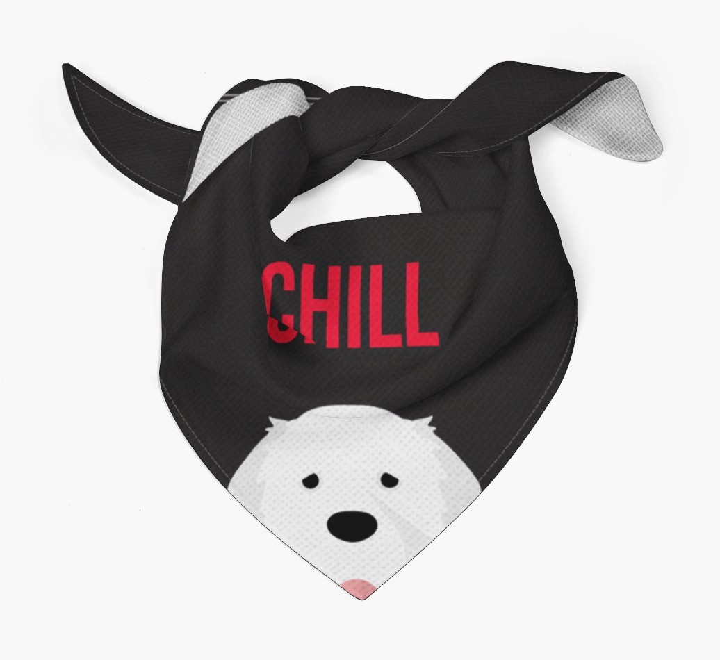 'Chill' - Personalised {breedFullName} Bandana