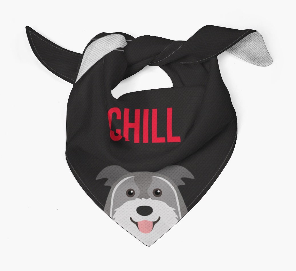 'Chill' - Personalised {breedFullName} Bandana