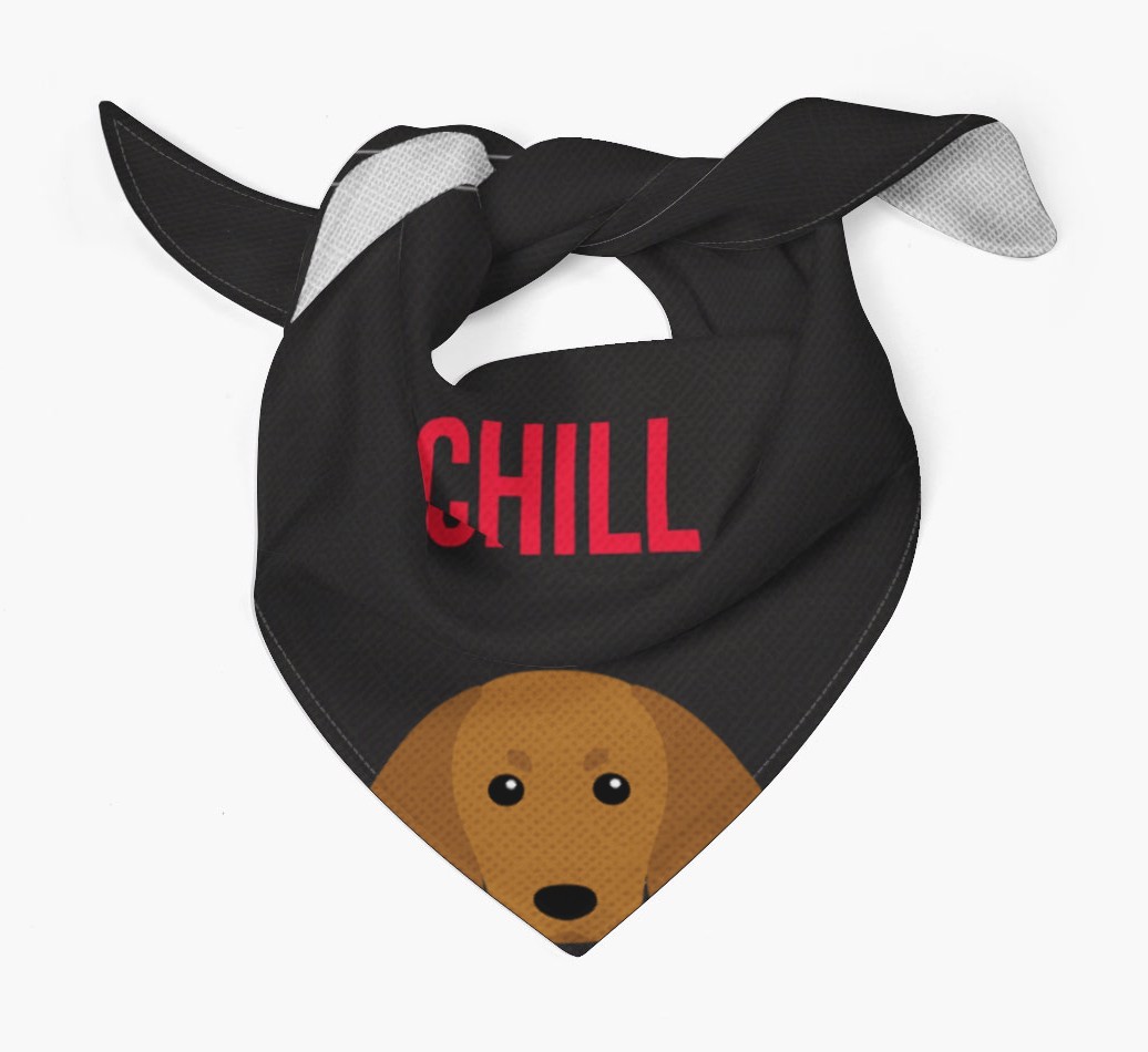'Chill' - Personalised {breedFullName} Bandana