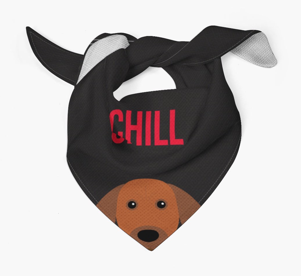 'Chill' - Personalised {breedFullName} Bandana