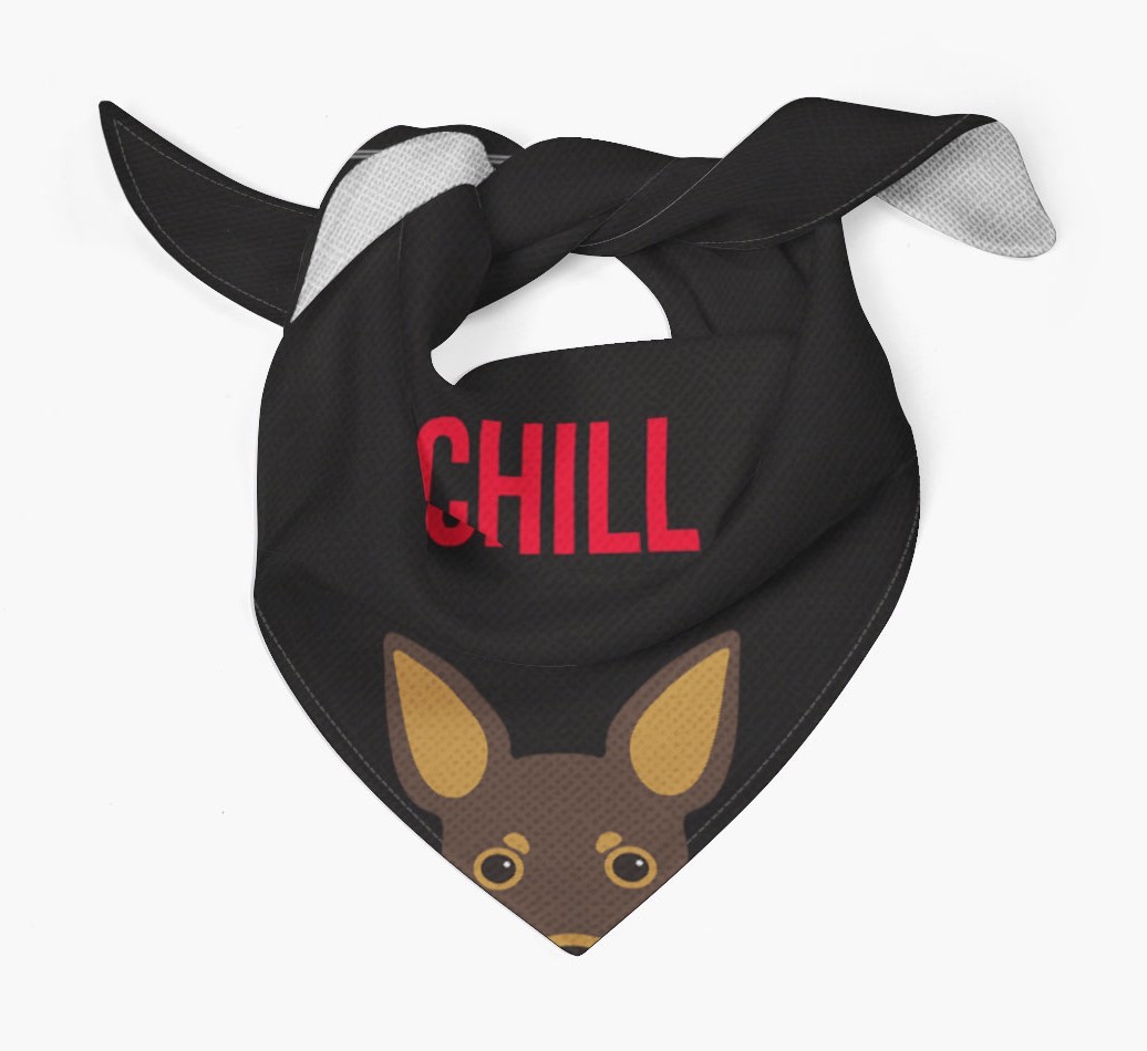 'Chill' - Personalised {breedFullName} Bandana