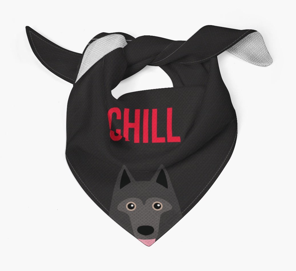 'Chill' - Personalised {breedFullName} Bandana