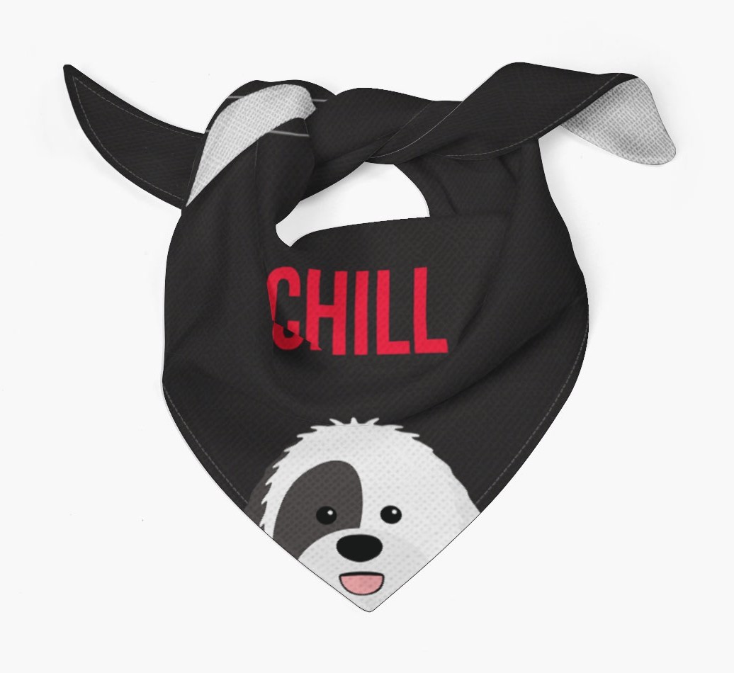 'Chill' - Personalised {breedFullName} Bandana