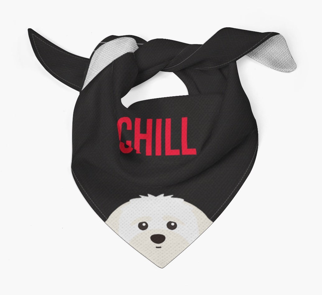 'Chill' - Personalised {breedFullName} Bandana