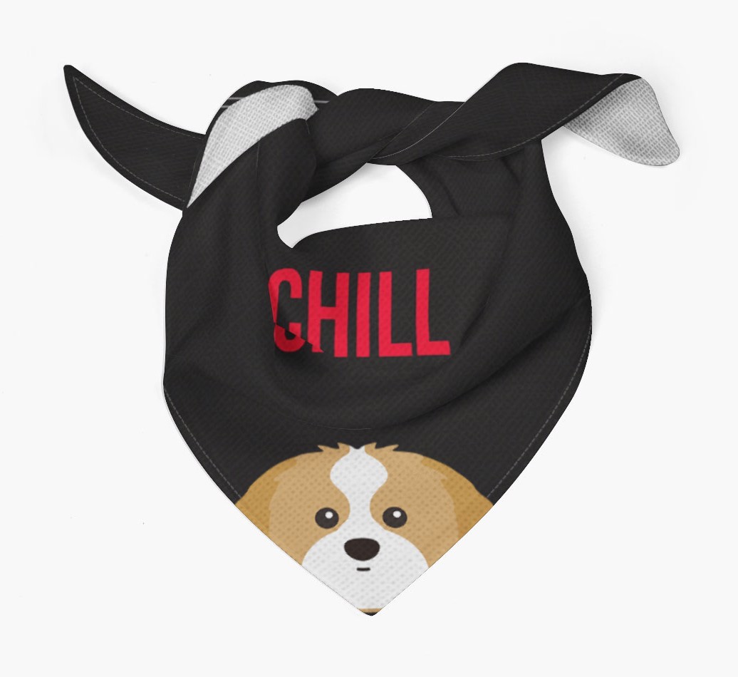'Chill' - Personalised {breedFullName} Bandana