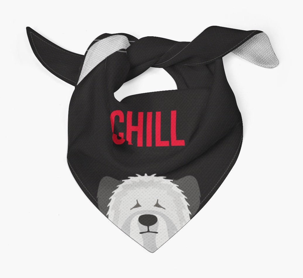 'Chill' - Personalised {breedFullName} Bandana