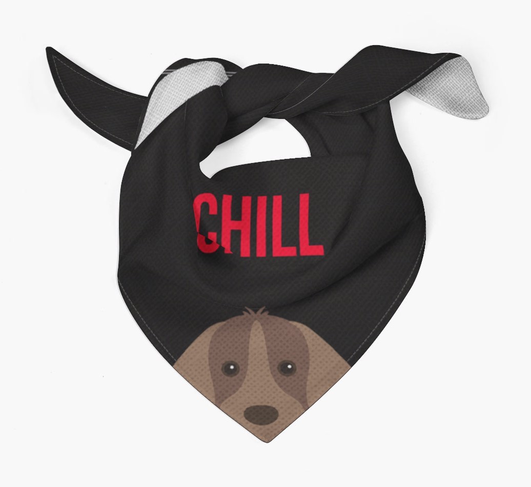 'Chill' - Personalised {breedFullName} Bandana