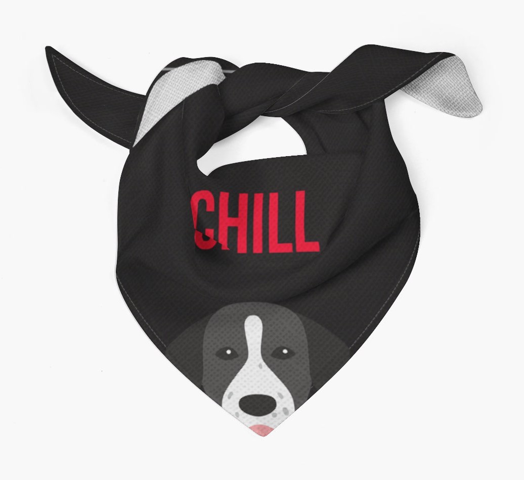 'Chill' - Personalised {breedFullName} Bandana