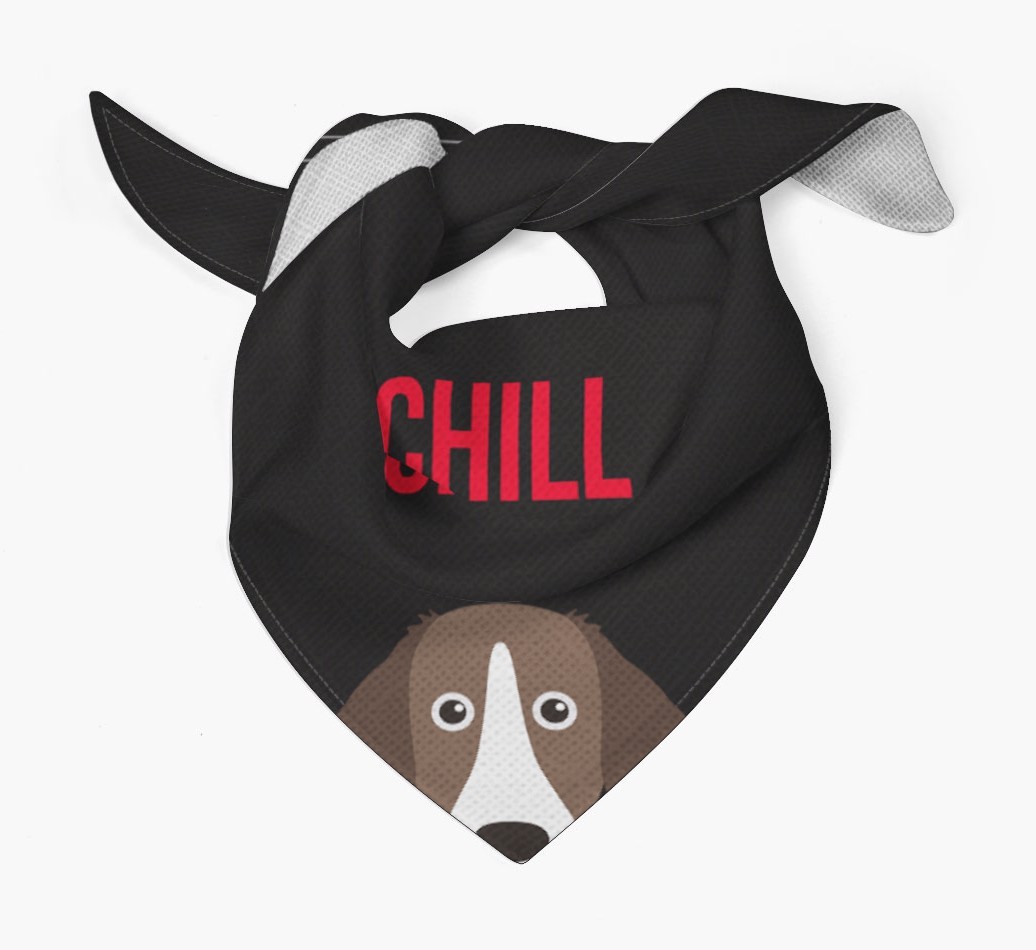 'Chill' - Personalised {breedFullName} Bandana