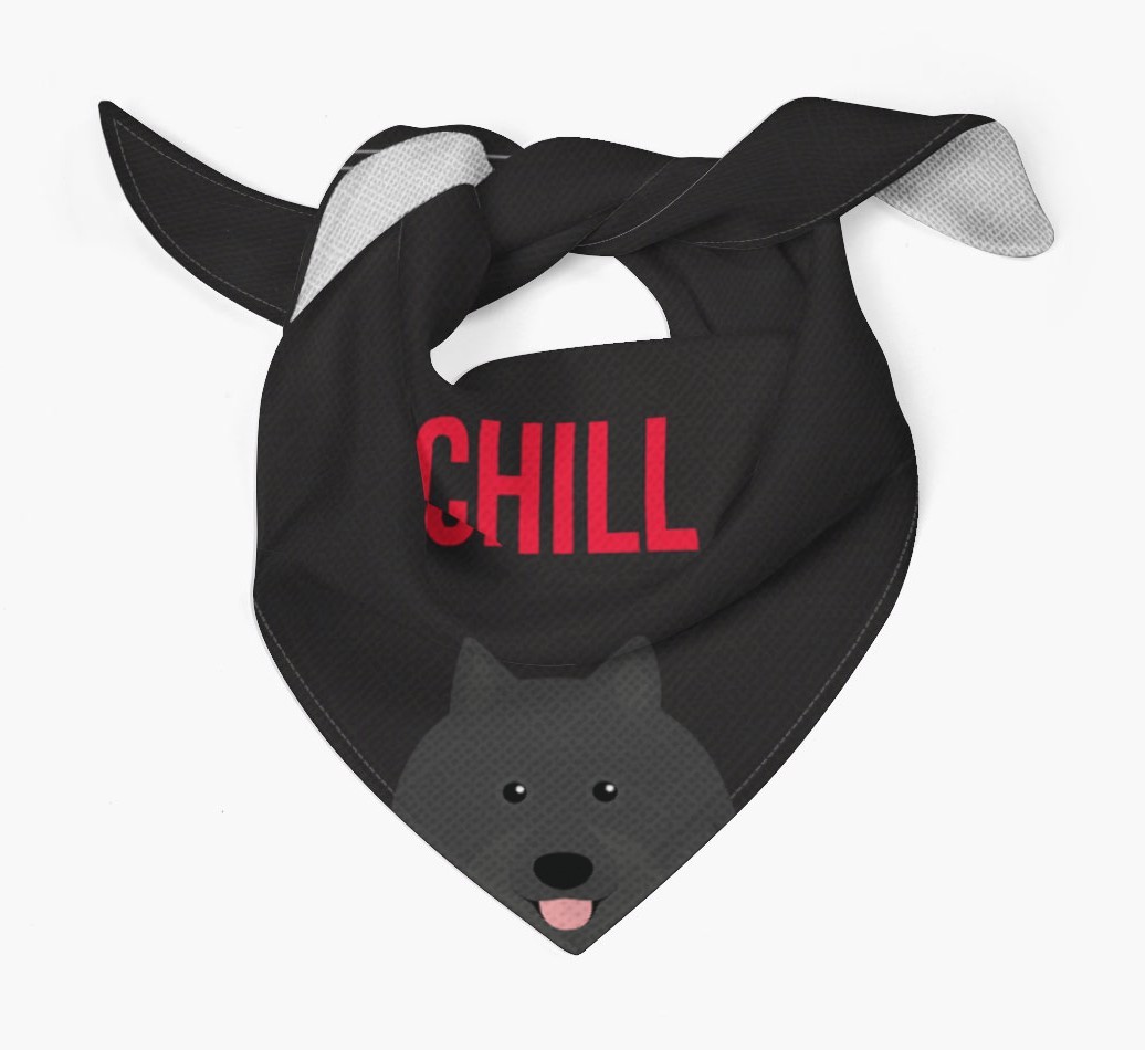 'Chill' - Personalised {breedFullName} Bandana