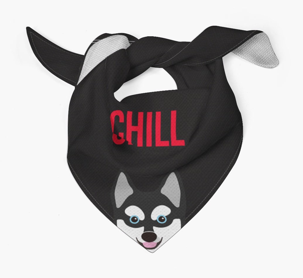 'Chill' - Personalized {breedFullName} Bandana