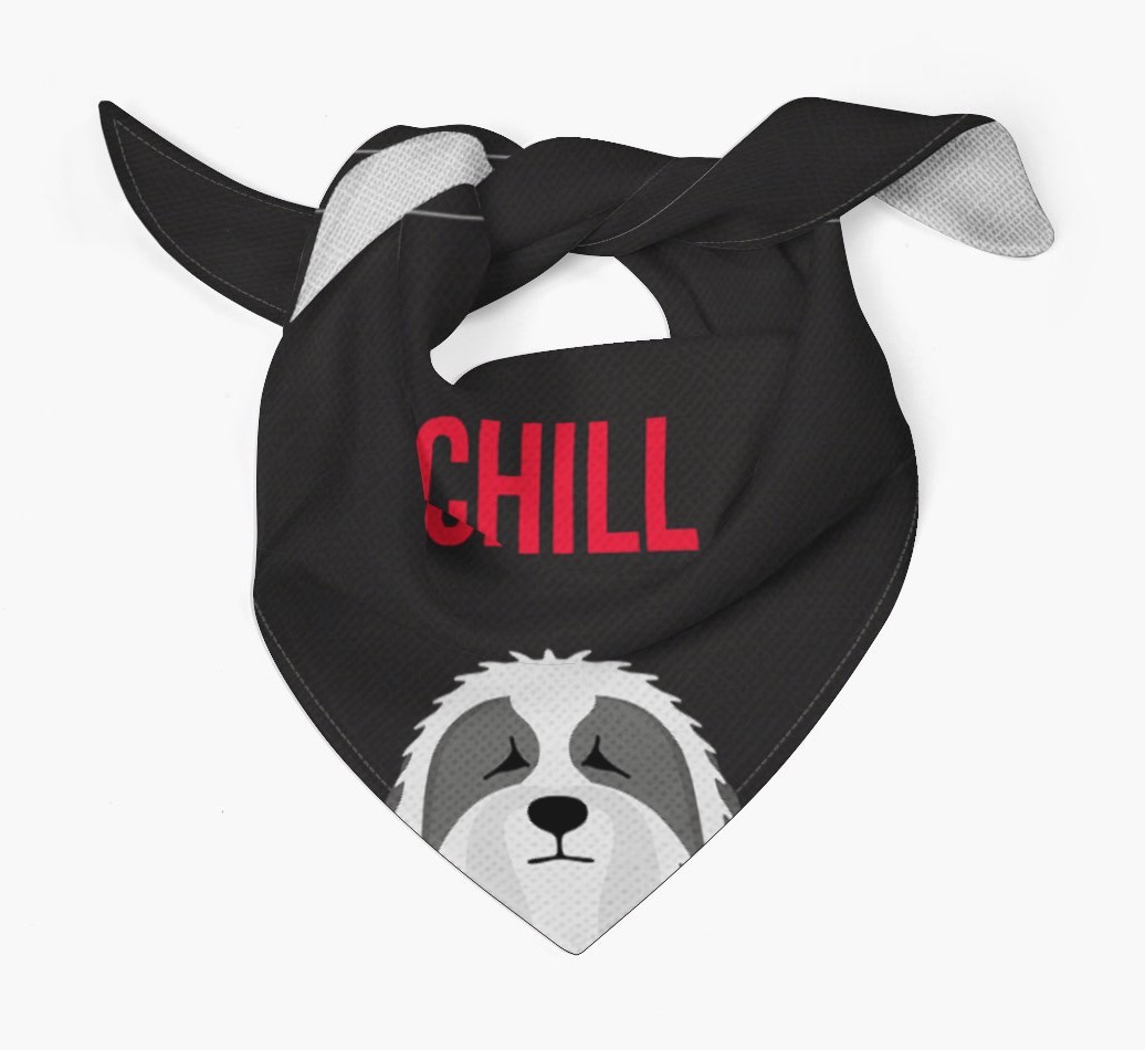 'Chill' - Personalized {breedFullName} Bandana