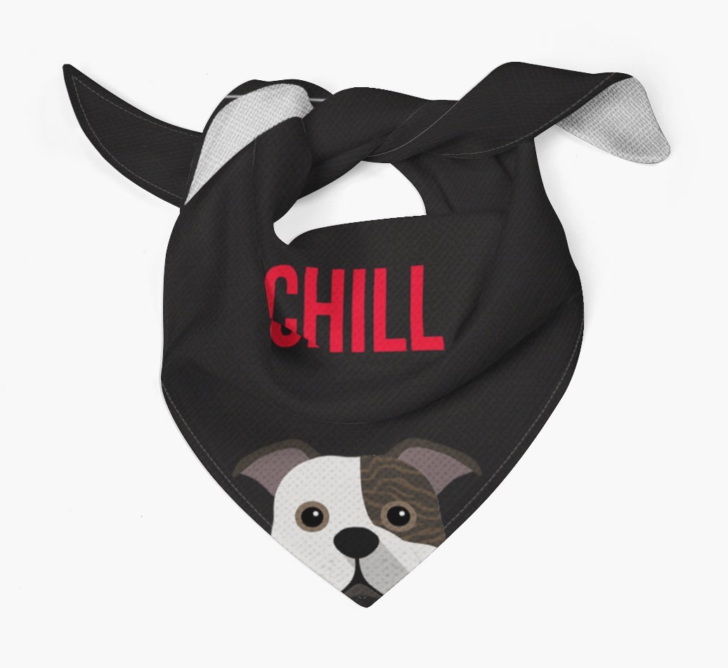 'Chill' - Personalized {breedFullName} Bandana
