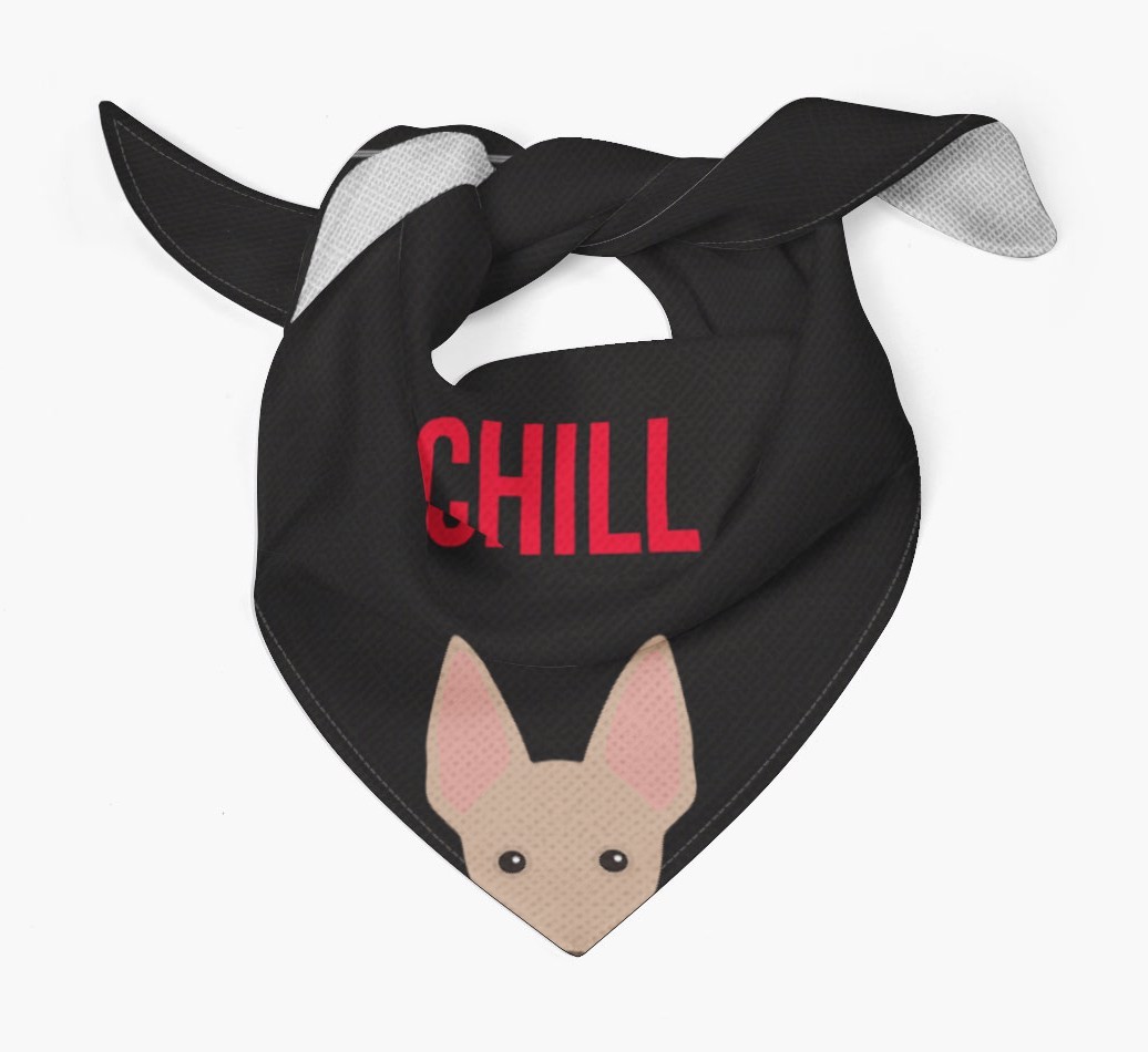 'Chill' - Personalized {breedFullName} Bandana