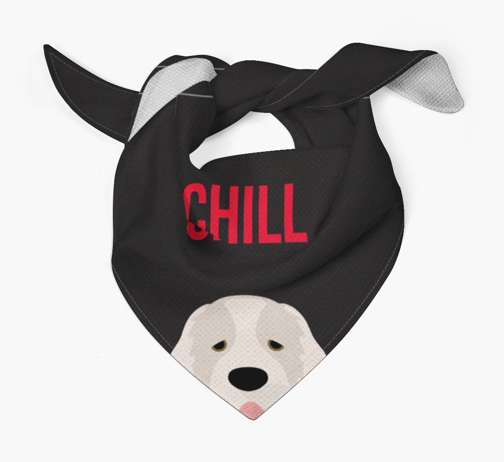 'Chill' - Personalized {breedFullName} Bandana