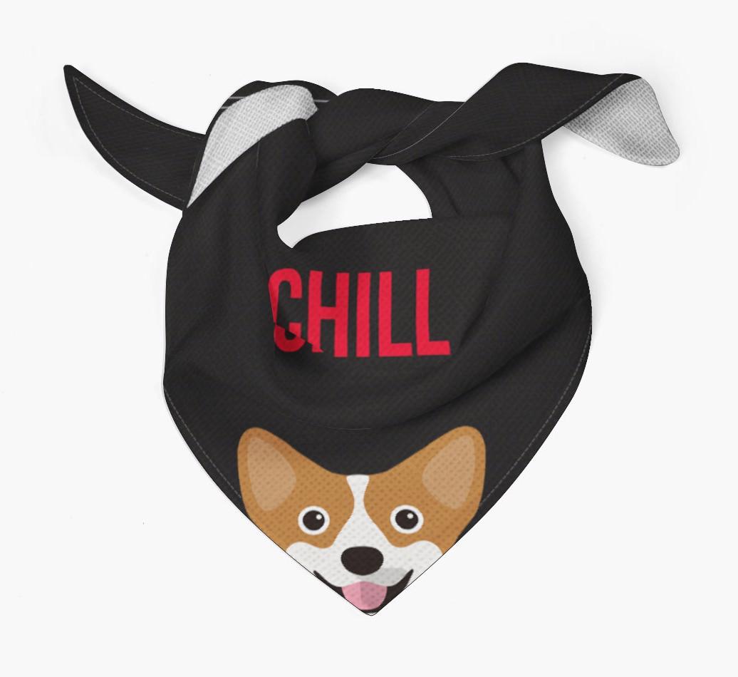 'Chill' - Personalized {breedFullName} Bandana