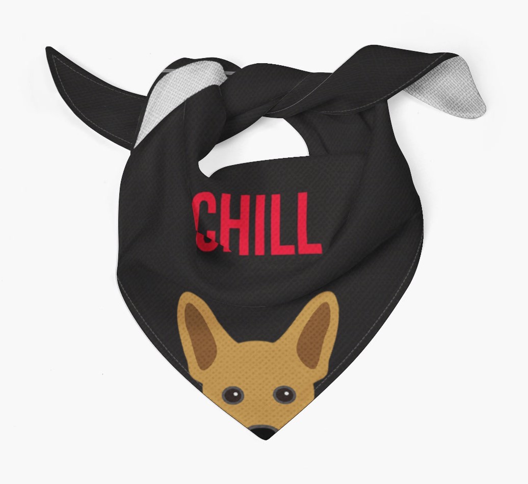 'Chill' - Personalized {breedFullName} Bandana