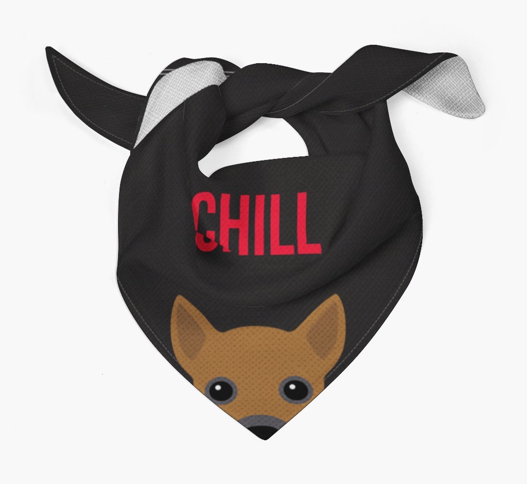 'Chill' - Personalized {breedFullName} Bandana
