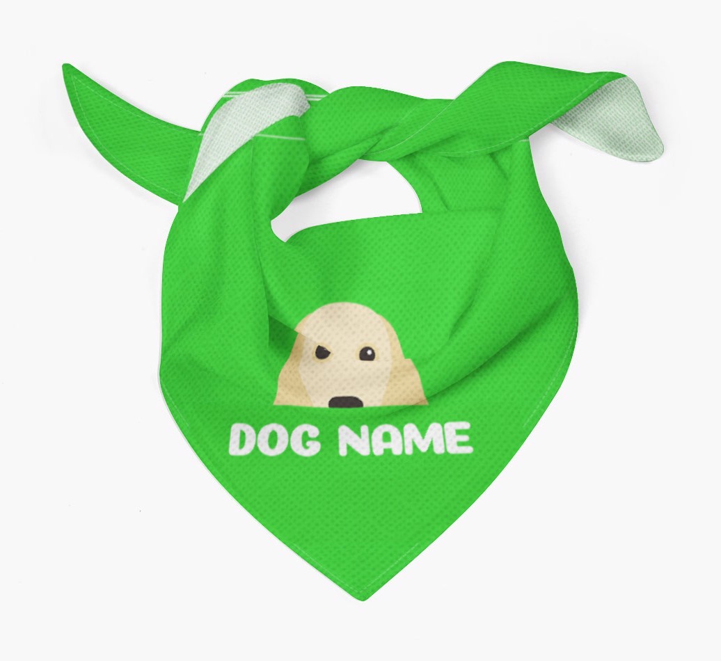 'Peeking Name' - Personalized {breedFullName} Bandana